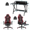 Costway Gaming Desk&Massage Gaming Chair Set W/ Footrest Monitor Shelf Power Strip Red -HOMCOM Sales Store GUEST b402400a 8815 4ccd a89c 9365225c9c51