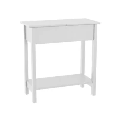 Hastings Home Narrow Flip Top End Table – White -HOMCOM Sales Store GUEST b4538ac9 24a6 4088 b70f f1f71fa88b0a