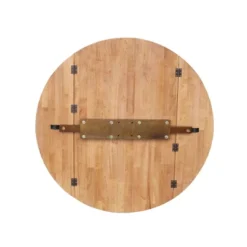 30.3" Gracelyn Round Dual Drop Leaf Pedestal Extendable Dining Table Cinnamon/Espresso - International Concepts -HOMCOM Sales Store GUEST b721f506 2ff7 439f 85e5 411bb30daa2d