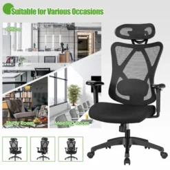 Costway Ergonomic High Back Mesh Office Chair W/ Adjustable Lumbar Support -HOMCOM Sales Store GUEST b80df639 fba3 4086 8070 f6db7e6cd5c3
