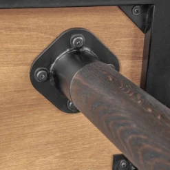 Coco Dining Table Rustic Oak/Brown - Armen Living -HOMCOM Sales Store GUEST b86a6972 b9a6 4b4a b9eb f59ad3c99afb