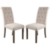 Set Of 2 Aristocratic Solid Wood Tufted Dining Chair-ModernLuxe -HOMCOM Sales Store GUEST b8f11ad0 2ce9 424c b1df 3170888f9b18