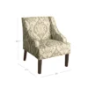 Classic Swoop Accent Armchair - HomePop -HOMCOM Sales Store GUEST ba0a7656 cc00 47a7 bc14 6bde59fb54f6
