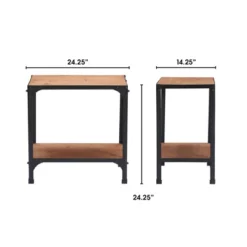Overland Side Table Metal Brown/Black - Serta -HOMCOM Sales Store GUEST bb173208 32e6 444e 98bf 6ae902543108