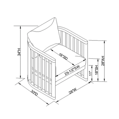 Richfield Barrel Spindle Back Accent Chair Cream/Natural - Threshold™ Designed With Studio McGee 8 Richfield Barrel Spindle Back Accent Chair Cream/Natural - Threshold™ Designed With Studio McGee - Image 6