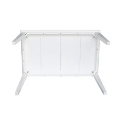 Solid Wood 30 X 48" Dining Table White - International Concepts -HOMCOM Sales Store GUEST bd023968 95ff 4cd5 aa75 f6bf8f8d5ae3