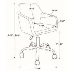Rylen Office Chair - Linon -HOMCOM Sales Store GUEST bdc2f73c 572b 437b a12c 316199f74c13