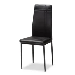 Set Of 4 Matiese Modern And Contemporary Faux Leather Upholstered Dining Chairs - Baxton Studio