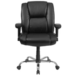 Emma And Oliver 400 Lb. Big & Tall Black LeatherSoft Task Adjustable Arm Ergonomic Office Chair -HOMCOM Sales Store GUEST befbeda8 7b9d 4a2f b8d2 d7544535feea