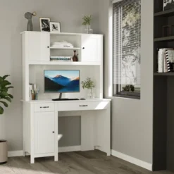HOMCOM Computer Desk With Hutch, Home Office Workstation With Storage Shelves Drawers Cabinets -HOMCOM Sales Store GUEST c21de166 6ed6 4aac 927a e39765f95b50