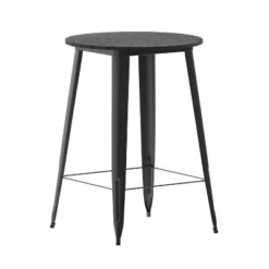 Flash Furniture Declan Commercial Indoor/Outdoor Bar Top Table, 30" Round All Weather Poly Resin Top With Steel Base -HOMCOM Sales Store GUEST c38d3844 878a 4725 94d1 da49b6970a8a