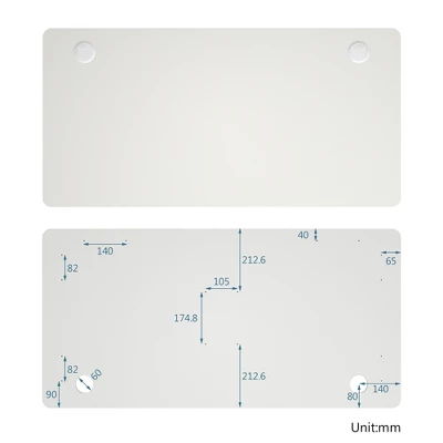 Costway 48'' Universal One-Piece Tabletop For Standard & Sit To Stand Desk Frame 3 Costway 48'' Universal One-Piece Tabletop For Standard & Sit To Stand Desk Frame