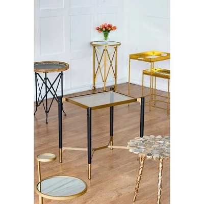 Park View Rectangle Occasional Side Table Black/Gold - A&B Home 12 Park View Rectangle Occasional Side Table Black/Gold - A&B Home - Image 10