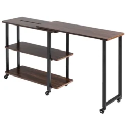 Tangkula Sofa Side Table W/Storage Shelves Mobile End Table Rolling Couch Table Desk For Living Room Bedroom -HOMCOM Sales Store GUEST c717f6bd d792 4ec7 8260 76db4eba38ef