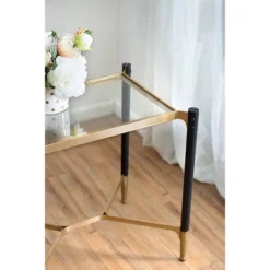 Park View Rectangle Occasional Side Table Black/Gold - A&B Home 20 Park View Rectangle Occasional Side Table Black/Gold - A&B Home -HOMCOM Sales Store GUEST c822713c a9e9 4725 90c1 7f7b1607fb56