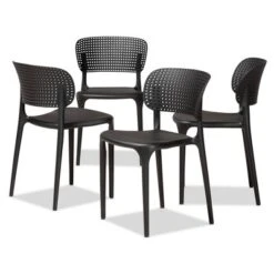 4pc Rae Plastic Stackable Dining Chair Set - Baxton Studio 20 4pc Rae Plastic Stackable Dining Chair Set - Baxton Studio -HOMCOM Sales Store GUEST c98a16f9 a2cf 46ab a786 065c6269bd68