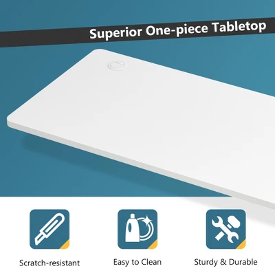 Costway 48'' Universal One-Piece Tabletop For Standard & Sit To Stand Desk Frame 7 Costway 48'' Universal One-Piece Tabletop For Standard & Sit To Stand Desk Frame - Image 5
