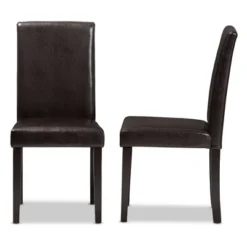 Set Of 2 Mia Modern And Contemporary Faux Leather Upholstered Dining Chairs Dark Brown - Baxton Studio 8 Set Of 2 Mia Modern And Contemporary Faux Leather Upholstered Dining Chairs Dark Brown - Baxton Studio -HOMCOM Sales Store GUEST cafa2839 b0ec 467c 85cb 27f973300658