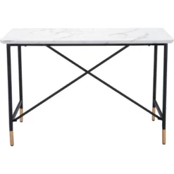 Bandon MDF Desk Steel White - ZM Home -HOMCOM Sales Store GUEST cb3be0de 2fae 40d9 b027 a29cf2af3e3e