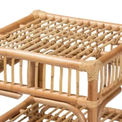 Rose Rattan End Table Natural/Brown - Bali & Pari -HOMCOM Sales Store GUEST cce368e1 4d5c 4f02 bdff f2c9bcfddb01