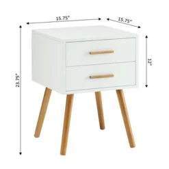 Oslo 2 Drawer End Table - Breighton Home -HOMCOM Sales Store GUEST cd1702a9 32c4 4f72 8b3b 996a0df3f30f