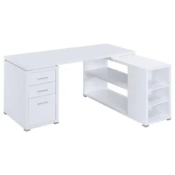 Yvette 3 Drawer L-Shape Desk - Coaster -HOMCOM Sales Store GUEST ce2bd274 940f 4d96 8208 008c1dacbe4f
