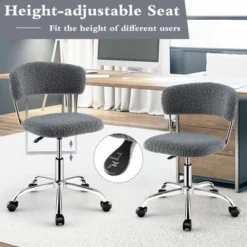 Costway Computer Desk Chair Adjustable Faux Fur Office Chair Swivel Vanity Chair 17 Costway Computer Desk Chair Adjustable Faux Fur Office Chair Swivel Vanity Chair -HOMCOM Sales Store GUEST ce5e0653 aa0b 42c6 8928 e3858413cc4a