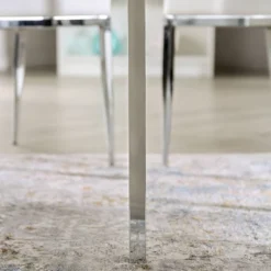 39" Clay Round Dining Table White - MiBasics -HOMCOM Sales Store GUEST ce8fab24 9622 4b2f aa07 1379dd1ffa4f