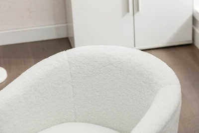 Armchair Accent Tub Barrel Chair With Gold Metal Legs-ModernLuxe 9 Armchair Accent Tub Barrel Chair With Gold Metal Legs-ModernLuxe - Image 7