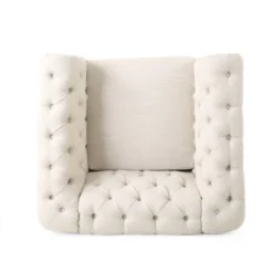 Voll Chesterfield Tufted Fabric Club Chair With Nailhead Trim - Christopher Knight Home -HOMCOM Sales Store GUEST d0aa114c 6d29 4030 bf84 630d3d686c71