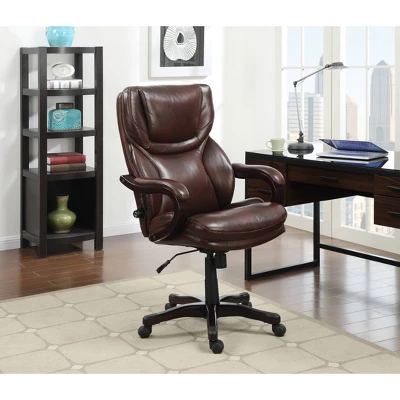 Big & Tall Executive Chair Redwood Leather - Serta 4 Big & Tall Executive Chair Redwood Leather - Serta - Image 2