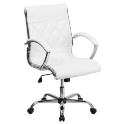 Emma And Oliver Mid-Back Designer Executive Swivel Arm Office Chair With Chrome Base -HOMCOM Sales Store GUEST d2e7d423 954a 41f0 9711 8aeaff333010