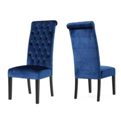 Set Of 2 Leorah Tall Back Tufted Dining Chair - Christopher Knight Home -HOMCOM Sales Store GUEST d32a2703 7938 4ab3 9d82 51fac1b1b041