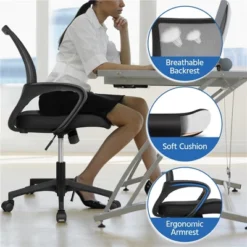 Yaheetech Mid-back Mesh Office Chair, Pack Of 2, Black -HOMCOM Sales Store GUEST d43aa7ea 23ff 48ab bee7 99a1eef70d2a