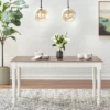Skipton Dining Table White/Walnut - Buylateral -HOMCOM Sales Store GUEST d4439249 2db2 4af7 a8e8 38d71663437c