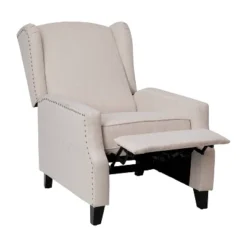 Contemporary Pushback Recliner With Accent Nail Trim Fabric Upholstery - Merrick Lane -HOMCOM Sales Store GUEST d4994daa e7f8 4eea aa16 c0605c864512