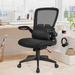Costway Mesh Office Chair Adjustable Height&Lumbar Support Flip Up Armrest Black 13 Costway Mesh Office Chair Adjustable Height&Lumbar Support Flip Up Armrest Black -HOMCOM Sales Store GUEST d582883a d52b 43d4 91ad 3b68ca386227