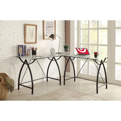 Newport L Shape Computer Desk - OSP Home Furnishings 5 Newport L Shape Computer Desk - OSP Home Furnishings - Image 3