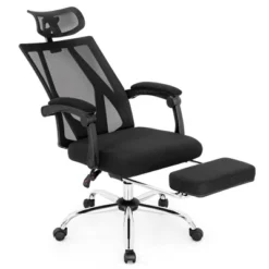Costway Mesh Office Chair Recliner Desk Chair Height Adjustable W/Footrest Black -HOMCOM Sales Store GUEST d707dd5f 7800 4e0a b252 c0f24f8d7e9d