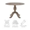 Torino Dining Tables Rustic Brown - Linon -HOMCOM Sales Store GUEST d7b91678 9322 443a 9d8f 2c8fda455dd7