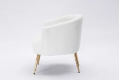 Armchair Accent Tub Barrel Chair With Gold Metal Legs-ModernLuxe 16 Armchair Accent Tub Barrel Chair With Gold Metal Legs-ModernLuxe -HOMCOM Sales Store GUEST d7ffff56 af42 4370 abcb 05bc60f76546