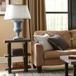 4pc 42" Pomona Living Room Set With Lift Top Coffee Table, Console Table And Two End Tables Rustic Natural - Bolton Furniture -HOMCOM Sales Store GUEST d855cc76 360f 44ad 837b ce6863471723