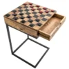 Plow & Hearth - Checkerboard Pull-Up Side Table With Game Pieces -HOMCOM Sales Store GUEST d9ce973f a1ef 4ee5 80f8 6a8b24f488fd