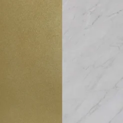 22" Lula Nesting Round Table Set Matte White/Marble Gold - Nathan James -HOMCOM Sales Store GUEST db7686cf bb9e 46bf a90a 79df71092f10