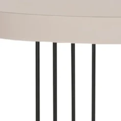 Kelly Mid Century Scandinavian Lacquer Side Table - Taupe/Black - Safavieh -HOMCOM Sales Store GUEST dce410a6 08b9 407a 8d85 52beae72dff3