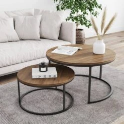 32" Stella Wood Nesting Coffee Table Set - Nathan James 13 32" Stella Wood Nesting Coffee Table Set - Nathan James -HOMCOM Sales Store GUEST dd073be1 1cbf 488f b017 ce501355014b