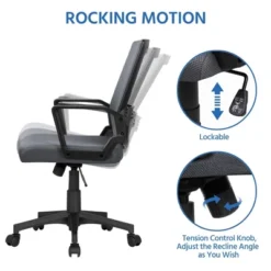 Yaheetech Adjustable Mid-Back Office Chair Computer Chair With Wheels -HOMCOM Sales Store GUEST dd2e862e 99a2 47fd 99bb 75758f85e380