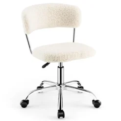 Costway Computer Desk Chair Adjustable Faux Fur Office Chair Swivel Vanity Chair 23 Costway Computer Desk Chair Adjustable Faux Fur Office Chair Swivel Vanity Chair -HOMCOM Sales Store GUEST dddb7bc9 3cba 401a 97ab 69aa1b3d780d