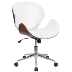 Flash Furniture Mid-Back Wood Conference Office Chair With LeatherSoft Seat 19 Flash Furniture Mid-Back Wood Conference Office Chair With LeatherSoft Seat -HOMCOM Sales Store GUEST de630604 597e 4e33 9d31 6d8ad3808284