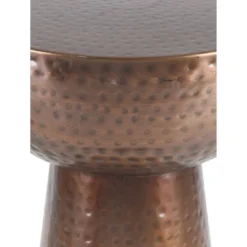 Hammered Metal Drum End Table Bronze - Olivia & May -HOMCOM Sales Store GUEST de9e7cc7 771d 45ef 89b6 059036a63359